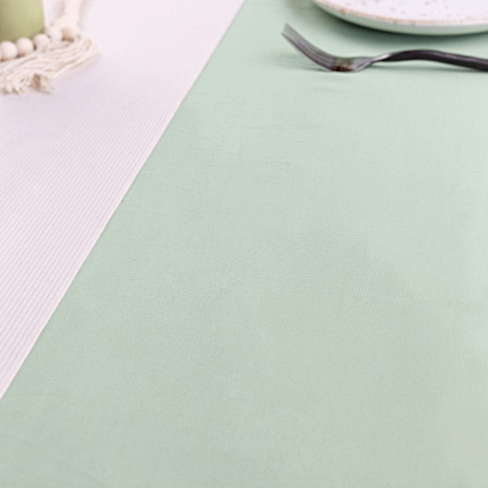 Saliegroen tafelkleed van polyester