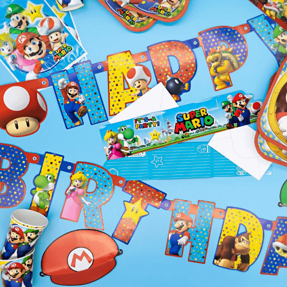Super Mario versiering kinder feestje