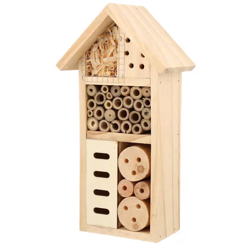 Klein houten huisje voor insecten