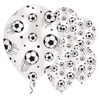 Ballonnen Voetbal - 6 stuks