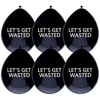 Ballonnen ‘Let’s Get Wasted’ - 5 stuks