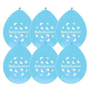 Ballonnen - Babyshower Jongen - 6 stuks