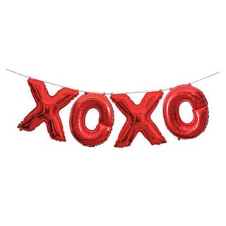 Folieballon - XOXO - Rood