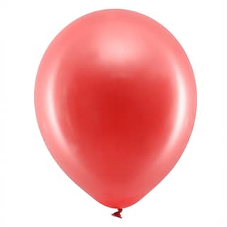 Ballonnen - Metallic Rood - 10 stuks