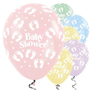 Ballonnen ‘Babyshower’ Pastel Assorti - 5 stuks