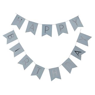 Slinger ‘Happy Birthday’ Lichtblauw - 2.5 Meter