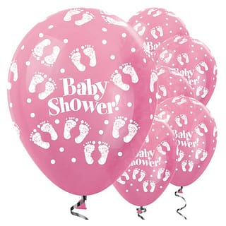 Ballonnen Parel Lichtroze ‘Babyshower’ - 5 stuks