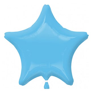 Folieballon Ster Lichtblauw - 48 Cm