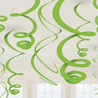 Meerdere groene swirls in kamer