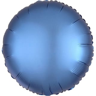 Folieballon Rond Blauw Matte - 43 Centimeter