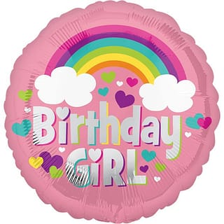 Folieballon ‘Birthday Girl’’ Roze Goud - 46 centimeter