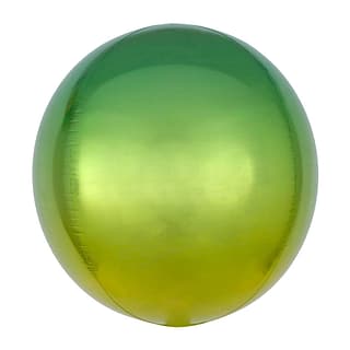 Ballon Orb Ombré Groen Geel - 40 Centimeter