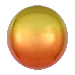 Ballon Orb Ombré Oranje Geel - 40 Centimeter