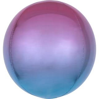 Ballon Orb Ombré Paars Blauw - 40 Centimeter