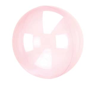 Ballon Orb Crystal Donker Roze - 46 Centimeter
