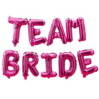 Folie Ballonnen 'Team Bride' - Roze