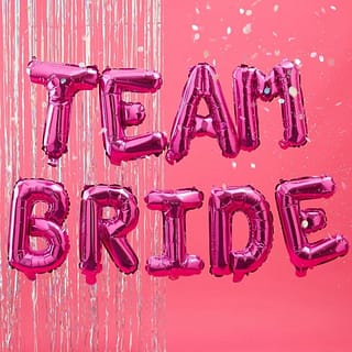 Folie Ballonnen 'Team Bride' - Roze - sfeer