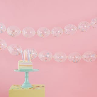 Slinger Confetti Ballonnen - Pastel - sfeer