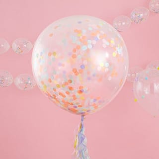 Ballon Confetti Pastel XL - 3 stuks -sfeer