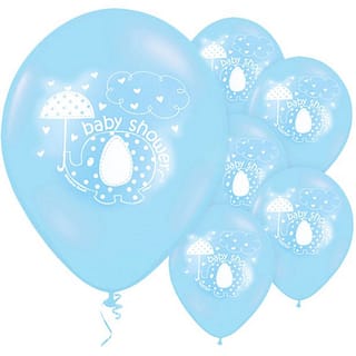 Ballonnen Baby Shower Olifantje Blauw - 8 stuks