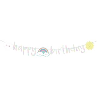 Letter Banner ‘Happy Birthday’ Iridescent - 1.8 Meter