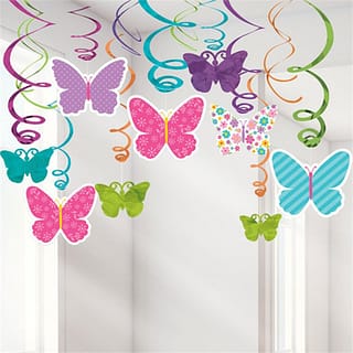 Swirls Vlinders Multicolor - 30 stuks