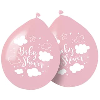 Ballonnen Babyshower Wolk Roze - 8 stuks