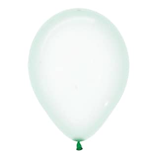 Ballonnen Crystal Pastel Groen - 5 stuks