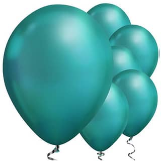 Ballonnen Chrome Groen - 5 stuks