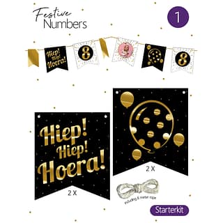 Festive Numbers Starter Kit - Hiep Hiep Hoera