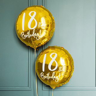 ballonnen goud 18 jaar