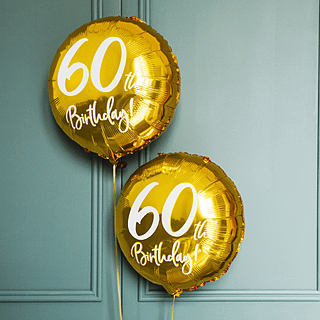 ballonnen 60 jaar goud