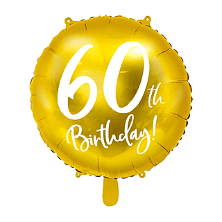 ballon 60 jaar goud