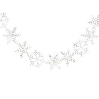 Slinger Sneeuwvlokken Glitter - 2 meter