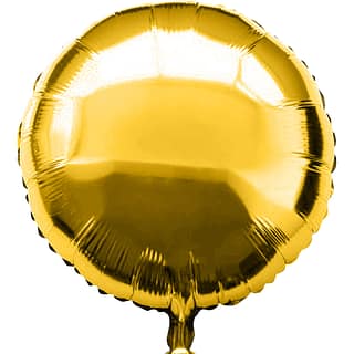 Folieballon Rond Goud - 46 Cm