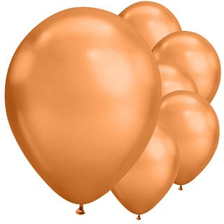 Ballonnen Chrome Koper - 5 stuks