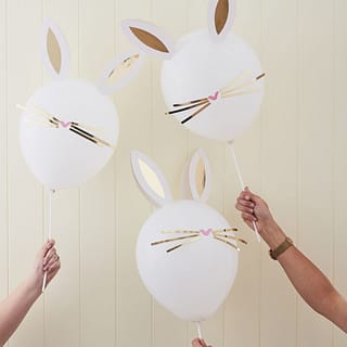 Ballonnen DIY Bunny - 5 stuks