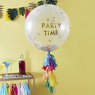 Reuze Ballon Kit 'Multicolor' Confetti - 91cm