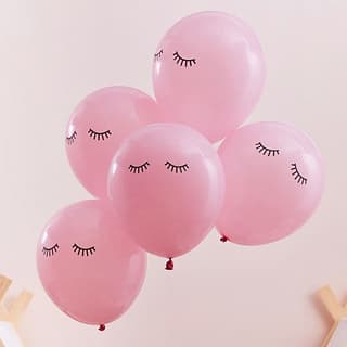 Ballonnen Wimpers Roze - 10 stuks