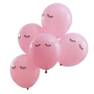Ballonnen Wimpers Roze - 10 stuks
