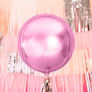 roze ronde ballon