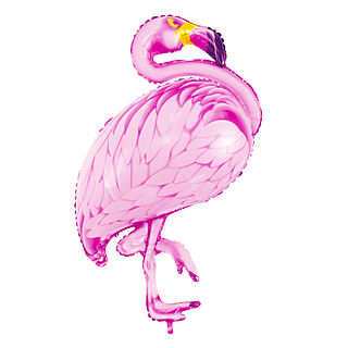 Folieballon flamingo roze