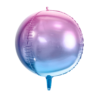 paars en blauwe ombre ballon