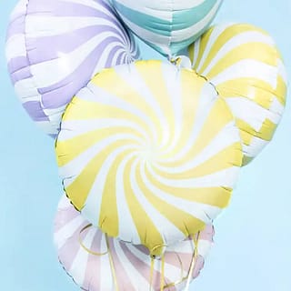 Ballonbundel met snoepvormige folieballon