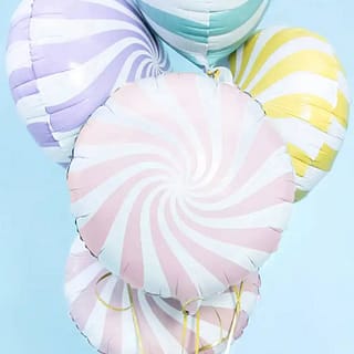 Ballonbundel met snoepvormige folie ballon