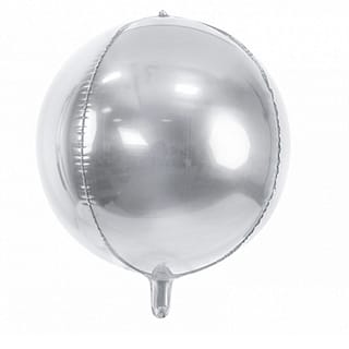 Folieballon Rond Zilver - 40 Cm
