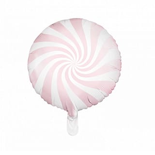 Folie Ballon Pastel Wit Roze - 45cm