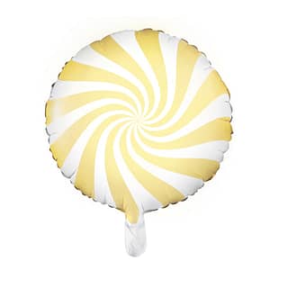 Folie Ballon Pastel Wit Geel - 45cm