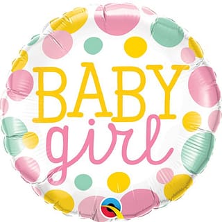 Folieballon Baby Girl Pastel - 46 cm