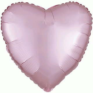 Folieballon Hart Lichtroze - 43 Centimeter
